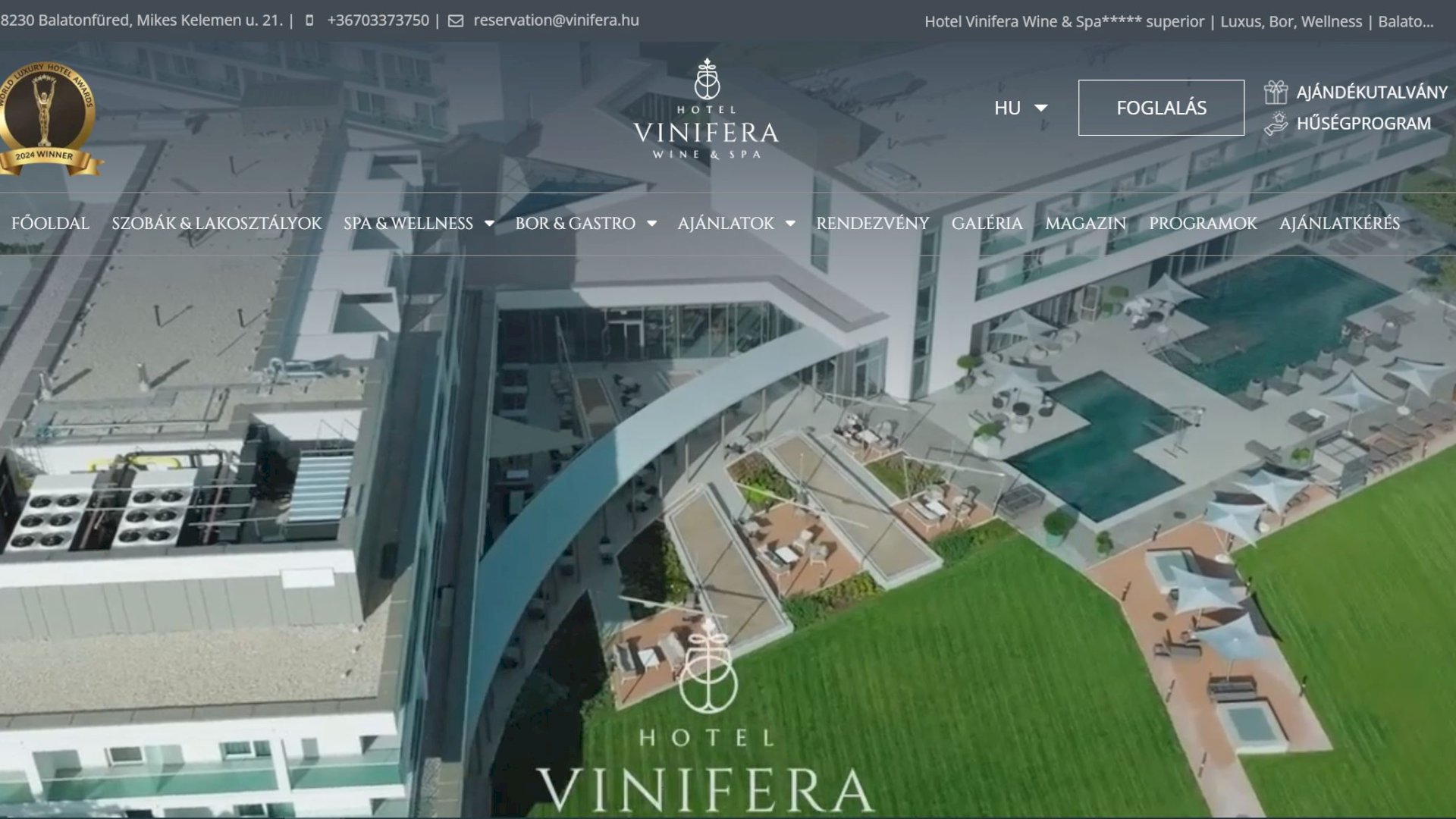 Hotel Vinifera Wine & SPA ***** Superior by Birgés marketing 